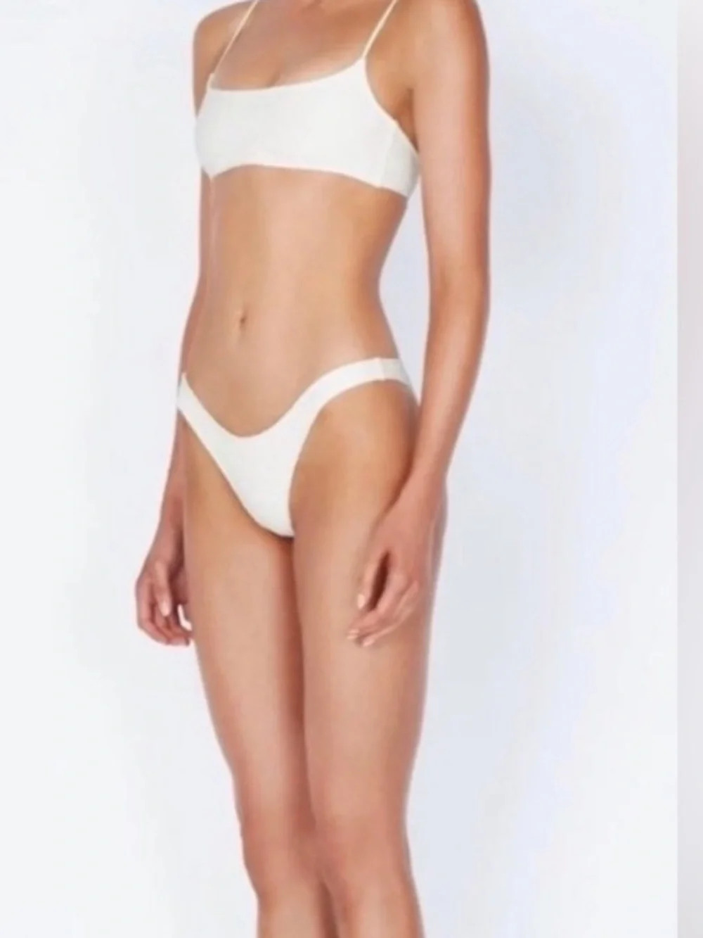 triangl swimwear White Scoop Bralette Bikini